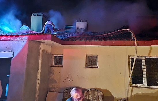 Elazığ'da yangından 3 kişi etkilendi