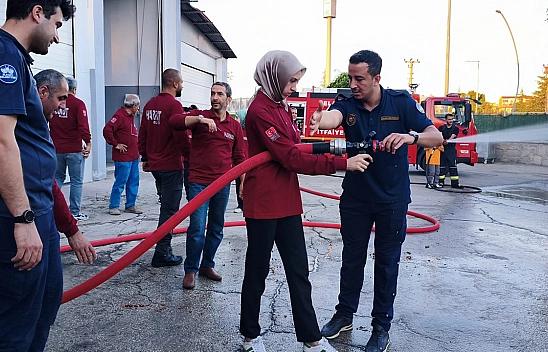 Elazığ'da yangınla mücadele eğitimi gerçekleştirildi
