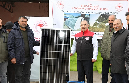 Elazığ'da yaşam çadırı ve GES desteği