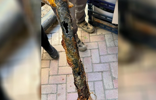 Elazığ'daki içme suyu borusunun hali görenlere 'pes' dedirtti