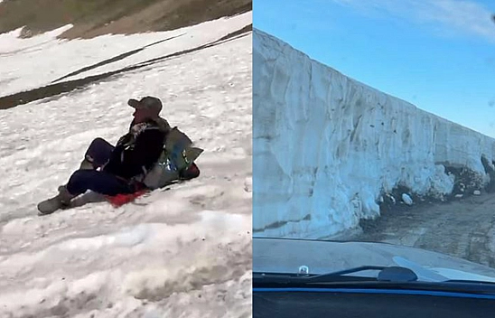 Elazığ'dan mantar toplamaya gitti, Temmuz'da karda kaydı