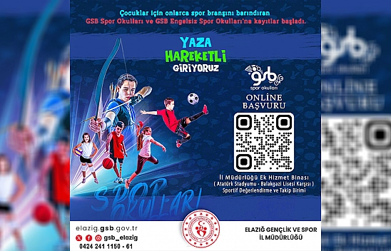 Elazığ Gençlik ve Spor il müdürlüğünden yaz için dolu dolu başlangıç