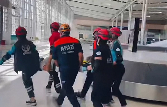 Elazığ Havalimanı'nda AFAD'dan deprem tatbikatı