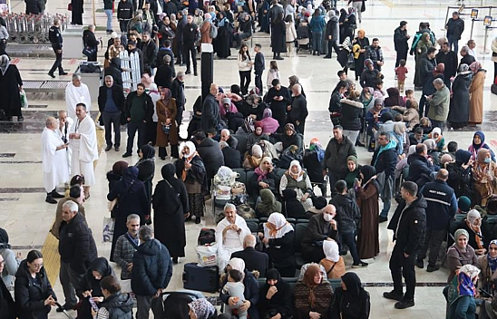 Elazığ Havalimanı'nda kutsal yoğunluk