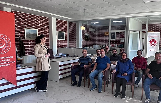 Elazığ'ın Ağın ilçesinde kadına yönelik şiddetle mücadele çalışması yapıldı