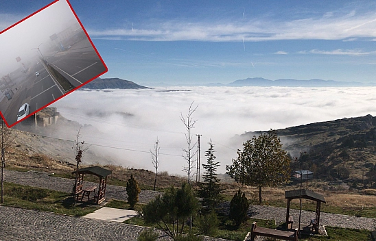 Elazığ'ın Bir Tarafı Sisten Kaybolurken Bir Tarafına  Güneş Hakim