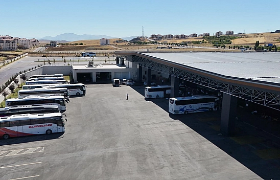 Elazığ'ın dışa açılan kapısı şehirler arası otobüs terminali, günde yüzlerce yolcuyu ağırlıyor