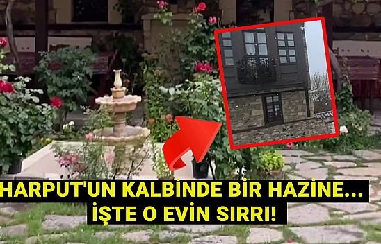 Elazığ'ın en gizemli evi! Dışarıdan sıradan bir ev, içerisi saray... 19. yüzyıldan kalma olduğu biliniyor