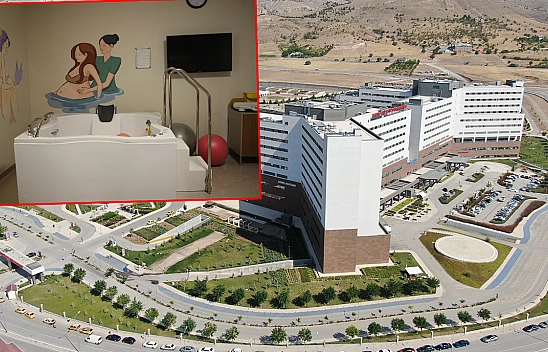 Elazığ'ın ilk suda doğumu gerçekleşti