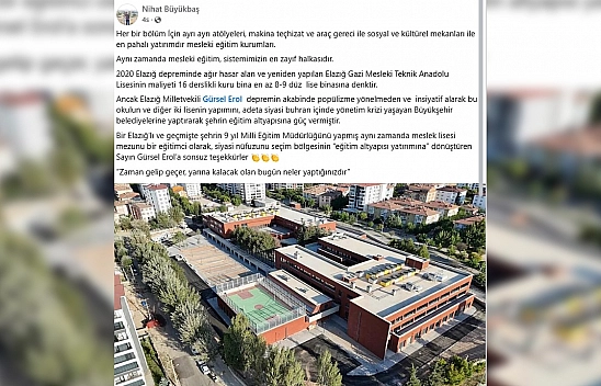 Elazığ milli eğitim eski müdüründen Gürsel Erol'a teşekkür