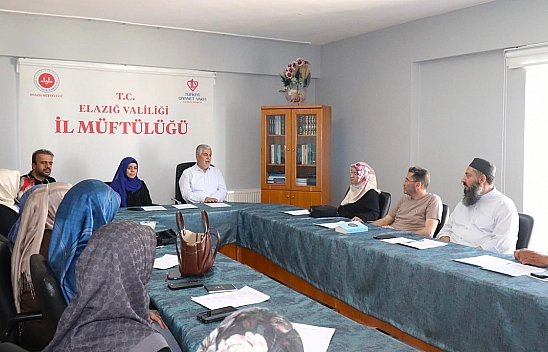 Elazığ Müftülüğünde aile ve manevi rehberlik çalışmaları masaya yatırıldı
