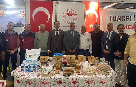 Elazığ Tarım Fuarı'nda Tunceli'nin coğrafi işaretli ürünleri sergilendi