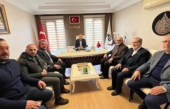 Elazığ Ticaret Borsası Başkanı Dumandağ, Karakaya ve Canpolat'la Bir Araya Geldi