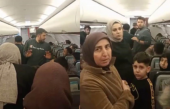 Elazığ Uçağında Panik Dolu Anlar!