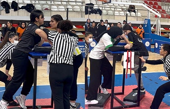 Elazığlı sporculardan bilek güreşi grup yarışmalarında 3 madalya