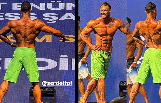 Elazığlı vücut geliştirmeci Serdal Topal'dan Milli takım seçmelerinde büyük başarı