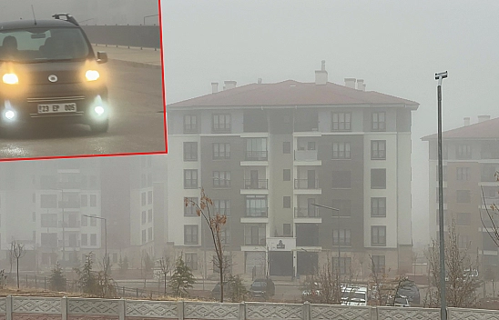 Elazığlılar güne sisle uyandı