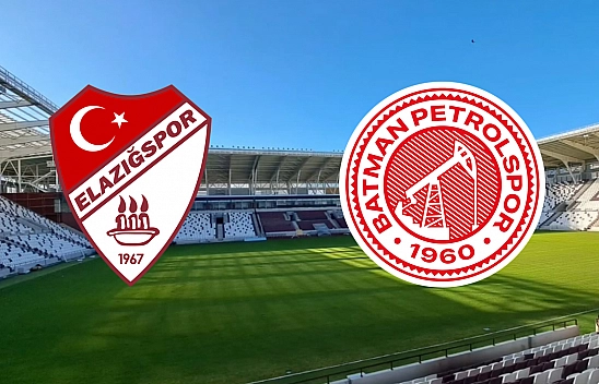Elazığspor - Batman Petrolspor maçı canlı anlatımı