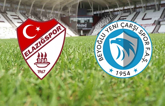 Elazığspor - Beyoğlu Yeni Çarşı maçı canlı anlatım