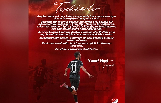 Elazığspor'da bir ayrılık daha