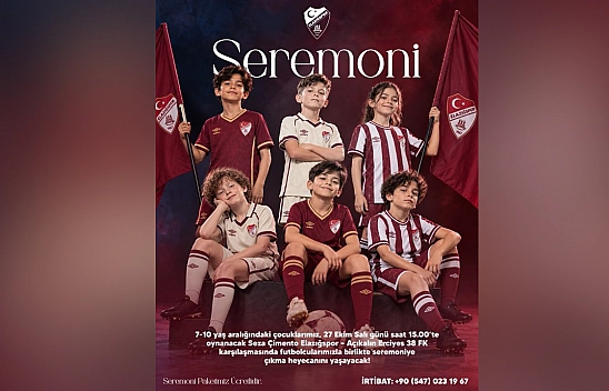 Elazığspor'dan çocuklara seremoni fırsatı