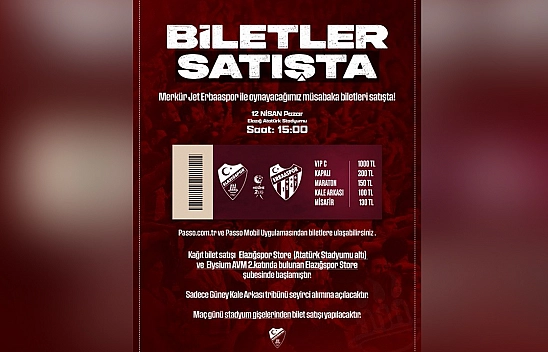 Elazığspor–Erbaaspor maçının biletleri satışa çıktı