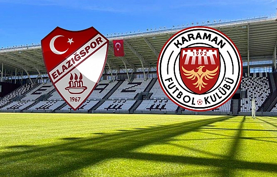 Elazığspor-Karaman FK Maçı canlı anlatım
