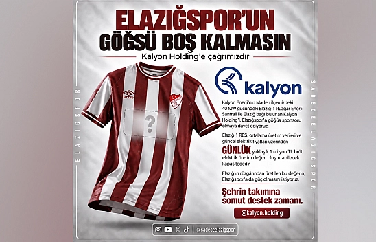Elazığspor taraftarından Kalyon Holding'e göğüs sponsorluğu çağrısı