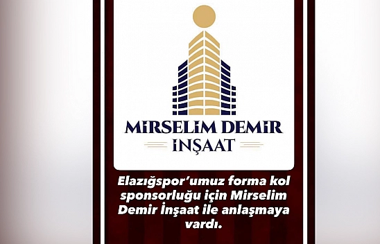 Elazığspor'un forma kol sponsoru Mirselim Demir İnşaat oldu