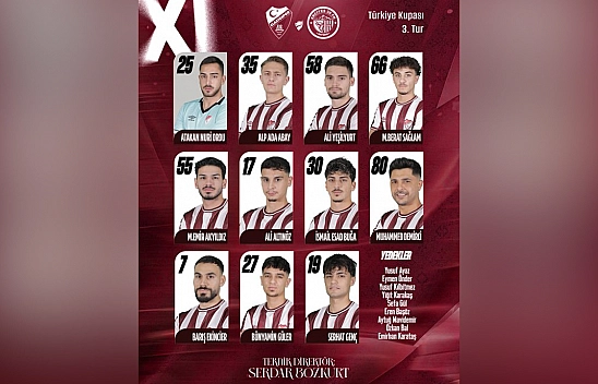 Elazığspor'un ilk 11'i açıklandı