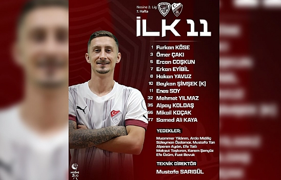 Elazığspor'un ilk 11'i belli oldu