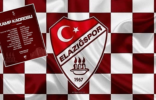 Elazığspor'un kamp kadrosu belli oldu