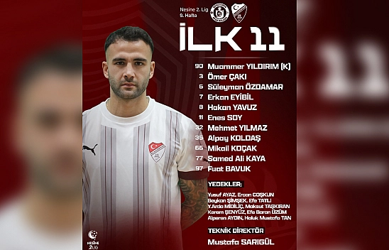 Elazığspor'un Şanlıurfaspor maçı ilk 11'i açıklandı