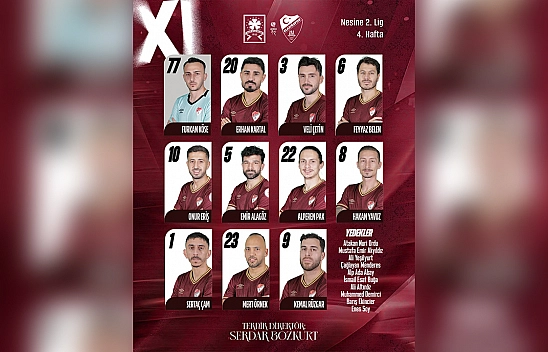 Elazığsporumuzun İlk 11'i