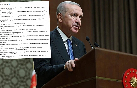 Erdoğan'dan emeklilere yüksek maaş değil, hizmet vaadi
