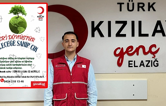 Genç Kızılay Elazığ'dan geri dönüşüm için anlamlı proje