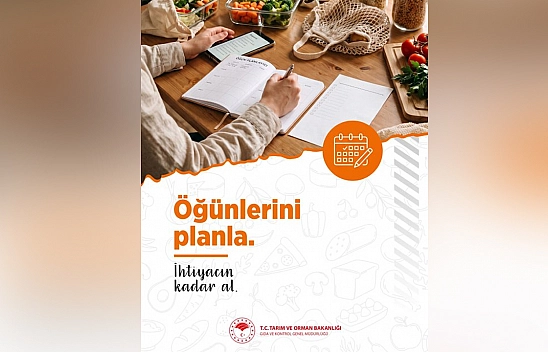 Gıda israfını önlemek için 'Planlı alışveriş' çağrısı