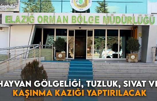 Hayvan Gölgeliği, Tuzluk, Sıvat ve Kaşınma Kazığı Yaptırılacak