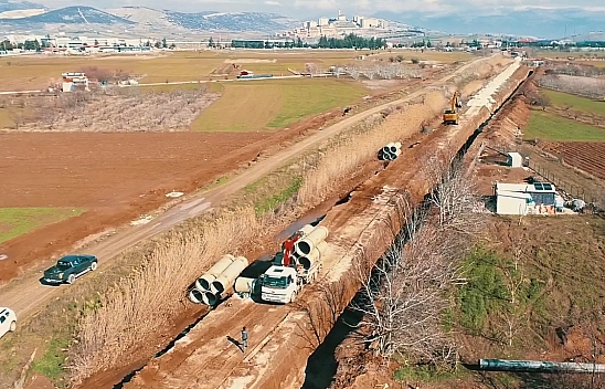 Isparta Atabey Sulaması Yenileme Projesinde yüzde 90 tamamlandı