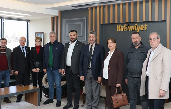  İYİ Parti Elazığ Belediye Başkanı Adayı Burak Özgül Ve İyi Parti Heyeti'nden Hakimiyet'e Ziyaret