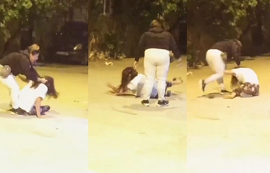 Kadınlar Saç Başa  Kavga Etti