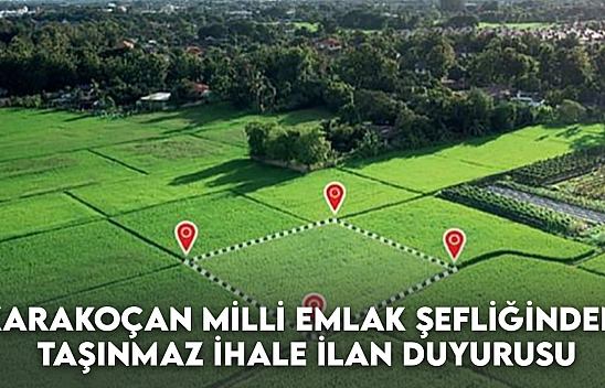 Karakoçan Milli Emlak Şefliğinden Taşınmaz İhale İlan Duyurusu