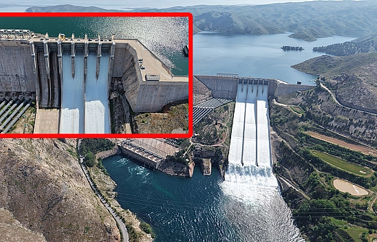 Keban Barajı'nda 7 yıl sonra bir ilk: Tüm savaklar açıldı