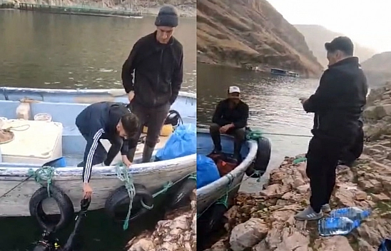 Keban Gölü Barajı'na Telefonunu  Düşüren Balıkçı Sonrasında Bakın Ne Yaptı