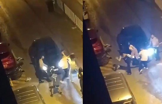 Kız Arkadaşlarıyla Kavga Etti, Sokak Boks Ringine Döndü