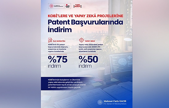 KOBİ'lerin ilk patent başvurularına yüzde 75 indirim