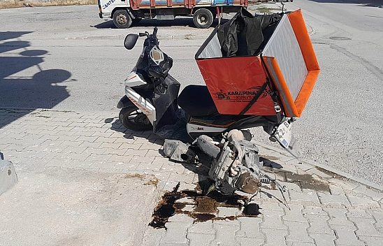 Konya'da otomobil ile motosiklet çarpıştı: 1 Yaralı