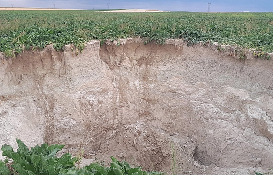 Konya'da yeni obruk oluştu