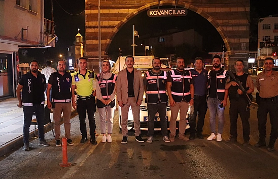 Kovancılar polisinden şok uygulama