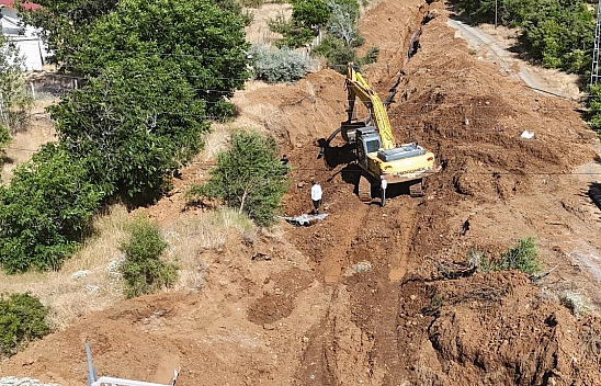 Kürk Köyü'nde tarımsal sulama altyapısı yenilendi
